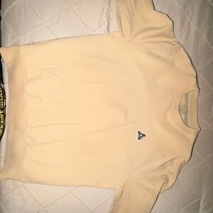 PALACE Men's Beige Crewneck Sweater
